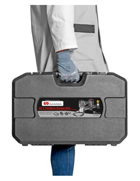 MALETÍN DE TRANSPORTE PARA PISTOLA DE ENGRASE A BATERÍA, PG-20V