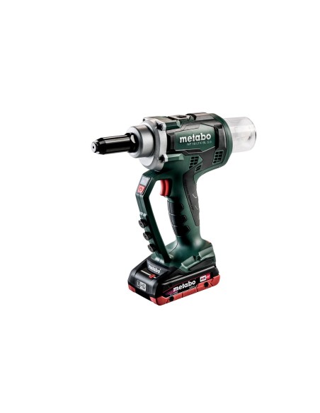 NP 18 LTX BL 5.0 Pistola de remache ciego de batería/18V 2x LiHD Cargador ASC 55 metaBOX 145 L