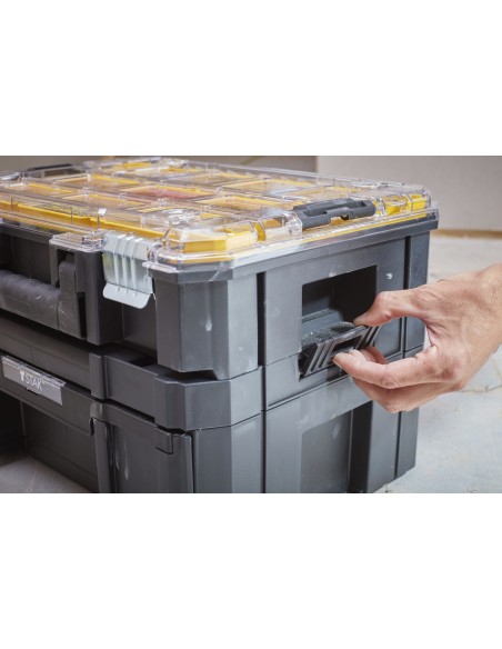 Organizador con tapa transparente PRO-STACK FatMax