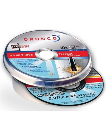 Pack de discos de corte AS 60 T INOX FreeCut Special (10 uds. en caja metálica)
