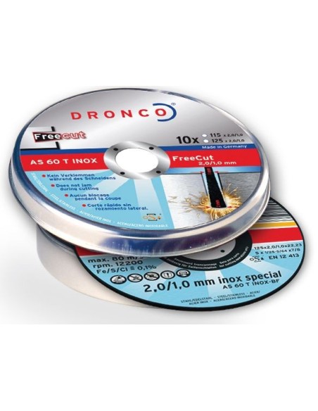 Pack de discos de corte AS 60 T INOX FreeCut Special (10 uds. en caja metálica)