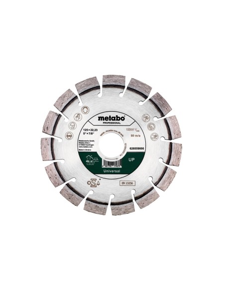Disco de cortar de diamante 125x22,23mm, UP, Universal professional (628559000)