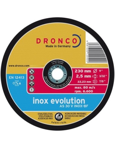 Disco de corte AS 30 V INOX Evolution