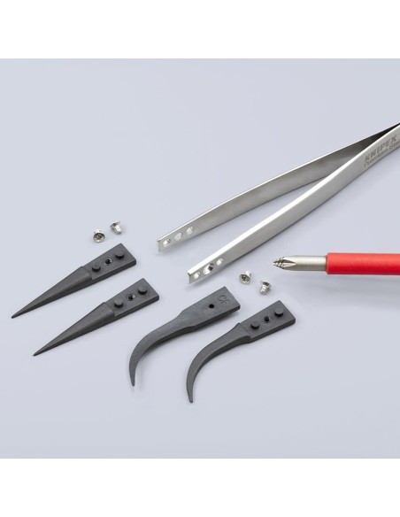 Pinza con puntas intercambiables ESD 130 mm KNIPEX 92 81 05