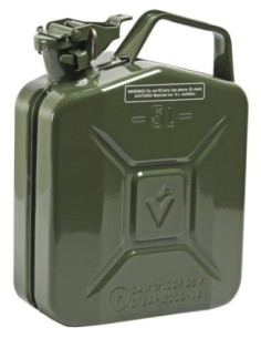PETACA METÁLICA PARA COMBUSTIBLE HOMOLOGADA JERRYCAN, 5 L