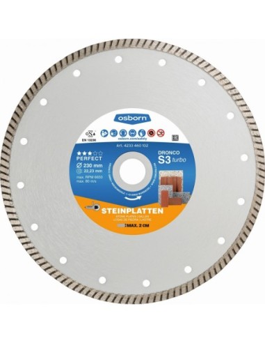 Disco de diamante Perfect S3 Turbo - Placas de piedra (Antes TURBOF)