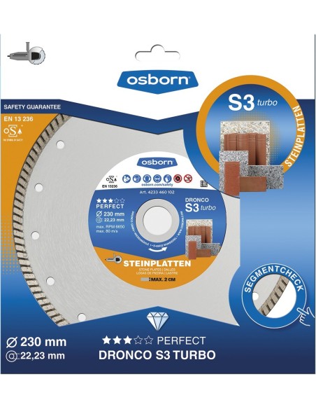 Disco de diamante Perfect S3 Turbo - Placas de piedra (Antes TURBOF)
