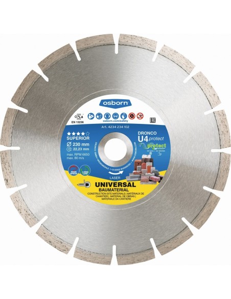 Disco de diamante Superior U4 Protect - Universal obra