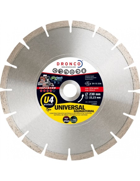Disco de diamante Superior U4 Protect - Universal obra