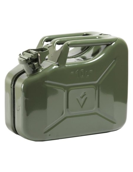 PETACA METÁLICA PARA COMBUSTIBLE HOMOLOGADA JERRYCAN, 10 L