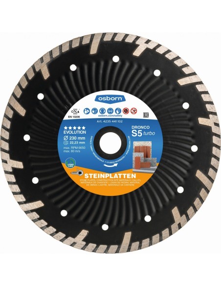 Disco de diamante Evolution S5 Turbo Protect - Placas de piedra