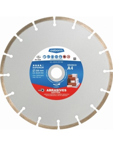 Disco de diamante Superior A4 - Materiales abrasivos (Antes LT76)