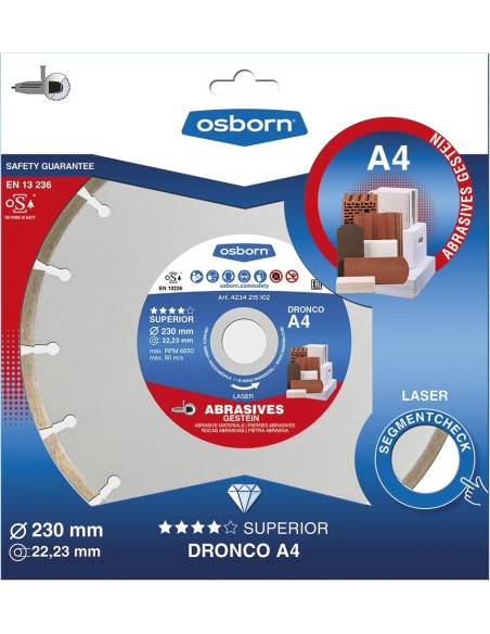 Disco de diamante Superior A4 - Materiales abrasivos (Antes LT76)