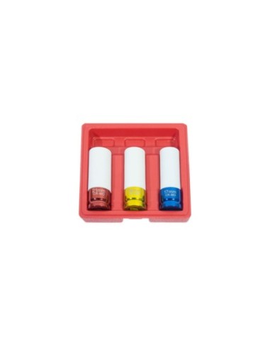 JUEGO VASOS 1/2 PARA LLANTAS ALUMINIO 03pcs