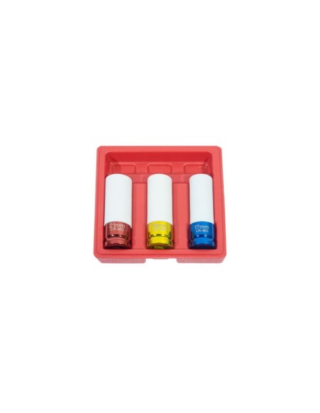 JUEGO VASOS 1/2 PARA LLANTAS ALUMINIO 03pcs
