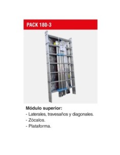 PACK-180-3 | Módulo superior para andamio RAPIDO 180