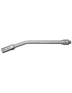 ACOPLAMIENTO RÍGIDO PARA GRASA, EXTENSIÓN CURVADA 45° CON BOQUILLA DE 4 GRAPAS Y VÁLVULA PARA GRASA, 1/8 NPT (MM)