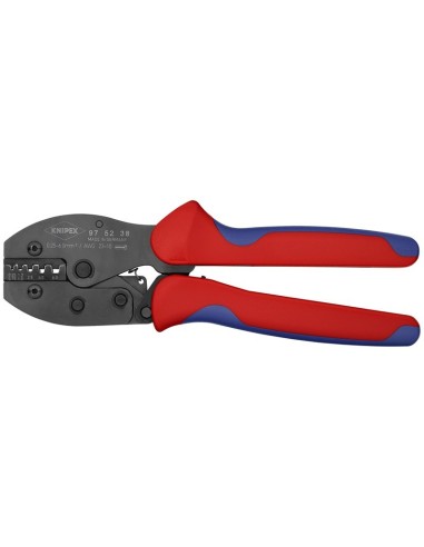PreciForce Alicate para crimpar terminales con fundas multicomponentes bruñido 220 mm KNIPEX 97 52 38
