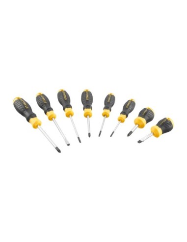 Juego de 8 destornilladores Cushion Grip: Plana y Phillips