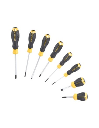 Juego de 8 destornilladores Cushion Grip: Plana y Phillips