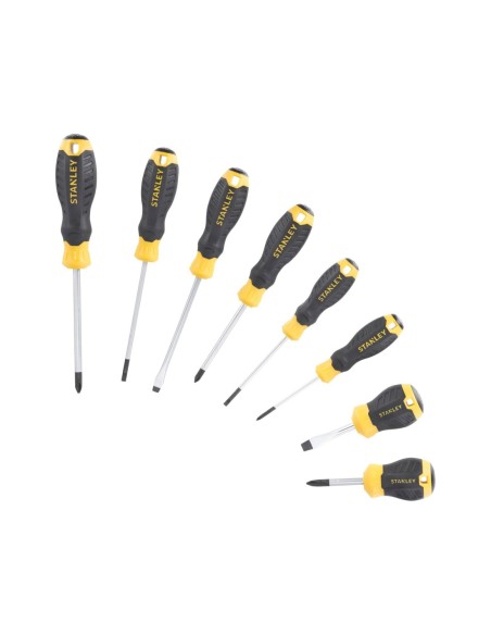 Juego de 8 destornilladores Cushion Grip: Plana y Phillips