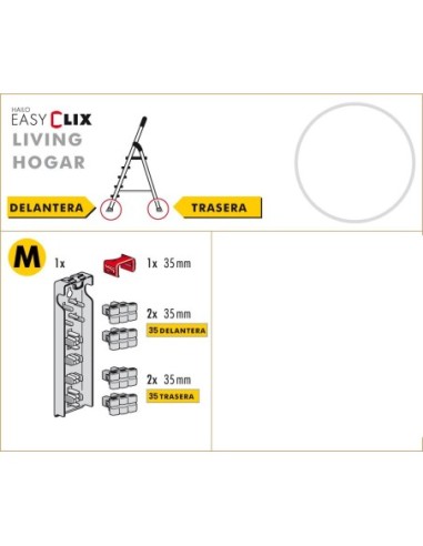 Juego de tacos EasyClix Living (Hogar) tamaño M