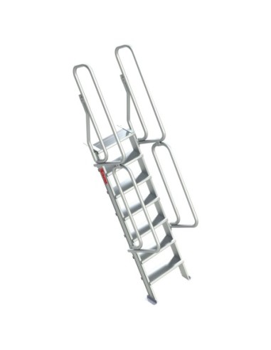 SG60 | Escalera de aluminio fija para entreplantas y altillos | Inclinación 60
