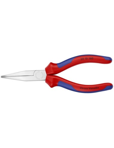 Alicate de boca larga con fundas multicomponentes cromado 160 mm KNIPEX 30 15 160