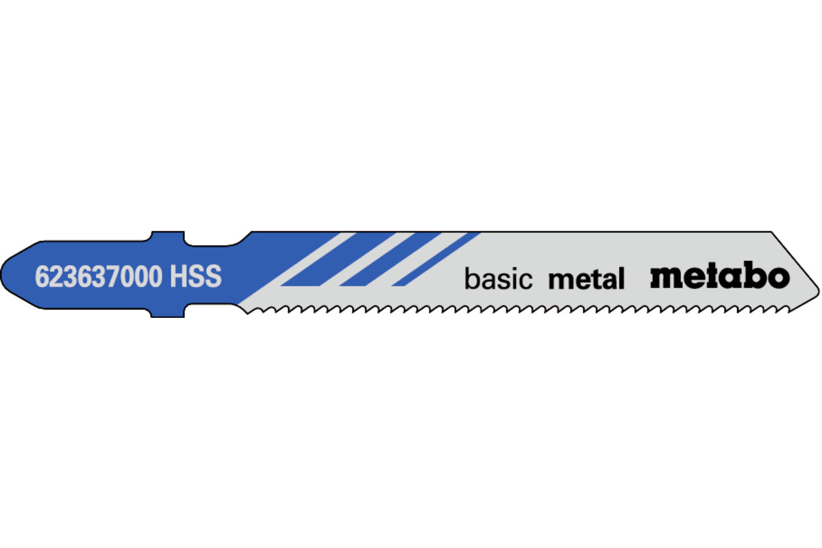 5 hojas para sierra de calar \"basic metal\" 51/ 1,2 mm (623637000) MET-623637000 | HOJAS DE SIERRA