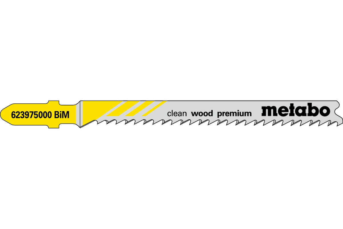 5 hojas para sierra de calar \"clean wood premium\" 74/ 2,7 mm (623975000) MET-623975000 | HOJAS DE SIERRA