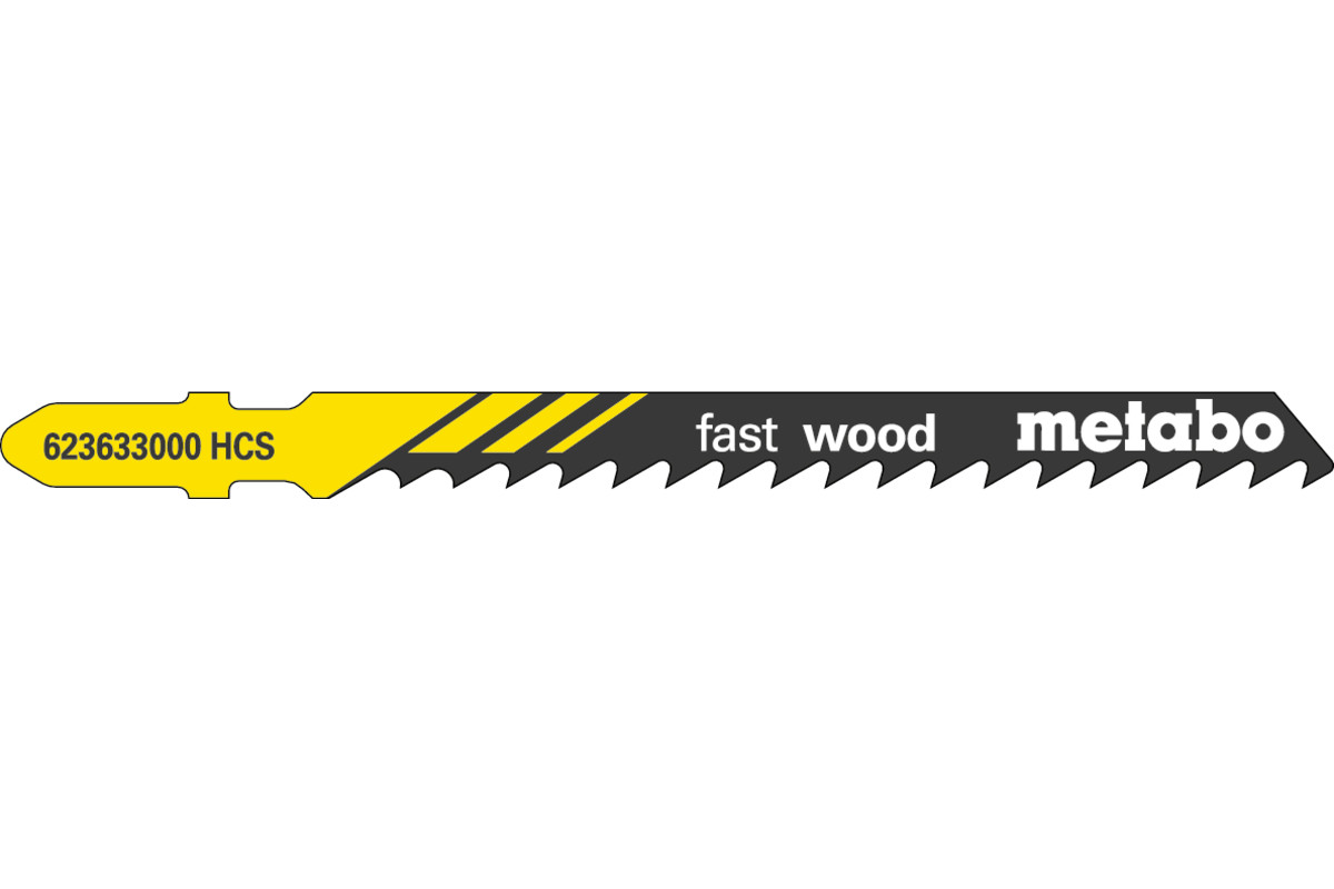 5 hojas para sierra de calar \"fast wood\" 74/ 4,0 mm (623633000) MET-623633000 | HOJAS DE SIERRA