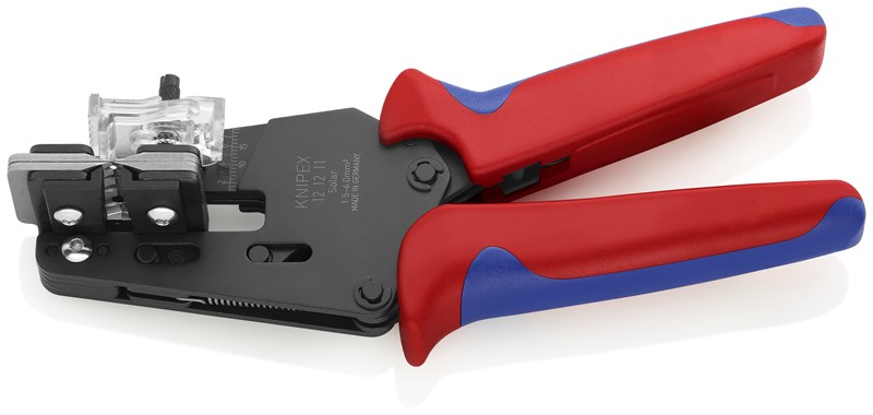 Alicate pelacables de precisión con cuchillas de forma precisa con fundas multicomponentes bruñido 195 mm KNIPEX 12 12 11 KNI-12 12 11 | ALICATES