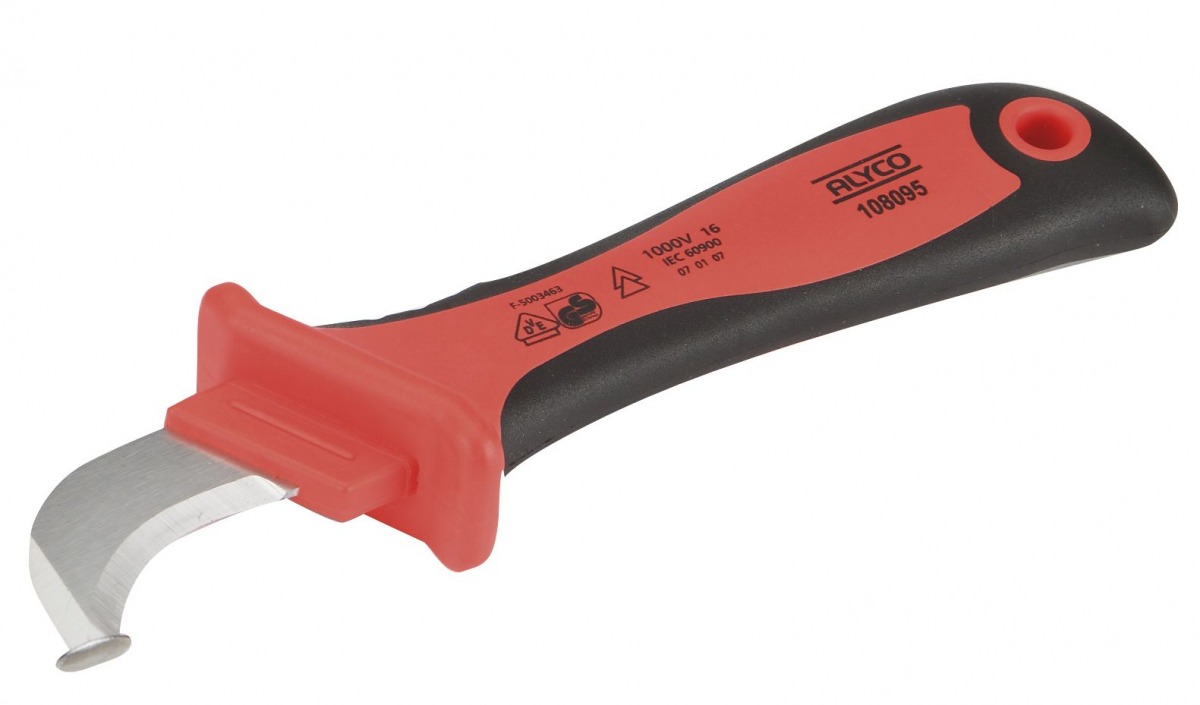 Alyco 108095 cuchillo para electricista pelamangueras ALY-108095 | CUCHILLOS