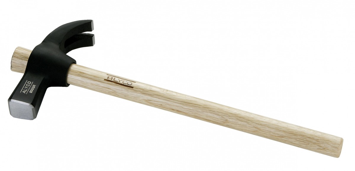 Alyco 196565 martillo de uña curva con mango de madera ALY-196565 | MARTILLOS