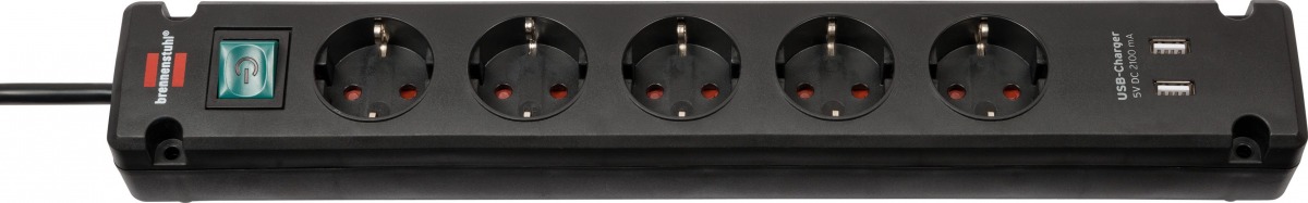 Base de tomas múltiples Bremounta con puertos USB apta para montaje fijo BRE-1150660315 | BASES MÚLTIPLES