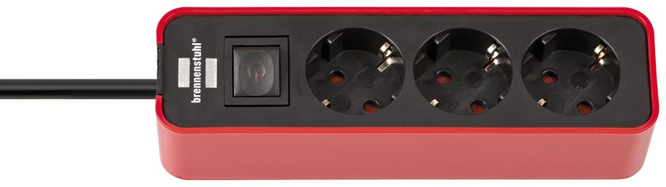 Base de tomas múltiples Ecolor roja/ negra con diseño compacto BRE-1153230070 | BASES MÚLTIPLES