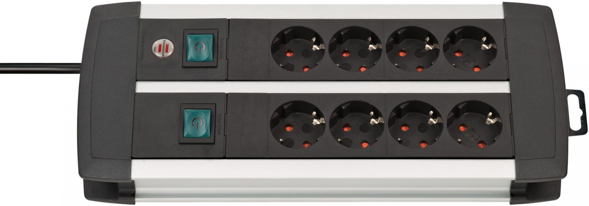 Base de tomas múltiples Premium-Alu-Line Technics con 2 y 3 interruptores BRE-1391000078 | BASES MÚLTIPLES 5