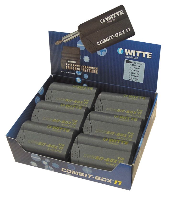Caja de puntas de atornillar COMBIT-BOX 17 granel WIT-27747 | PUNTAS