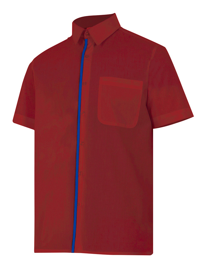 Camisa bicolor manga corta Velilla modelo P531 VEL-P531 | VESTUARIO LABORAL