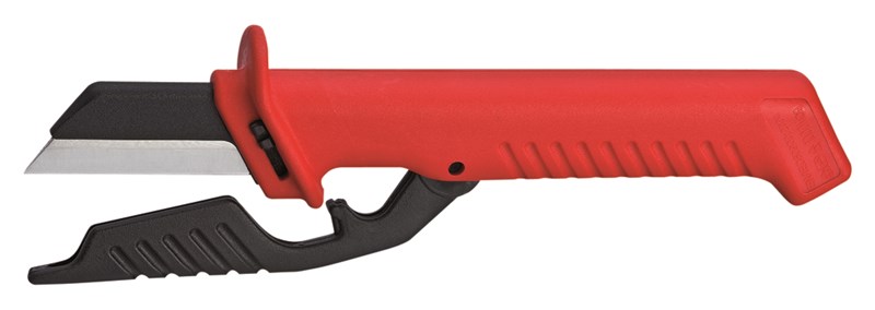Cuchillo para cable con de cuchilla intercambiable 190 mm KNIPEX 98 56 KNI-98 56 | PELACABLES