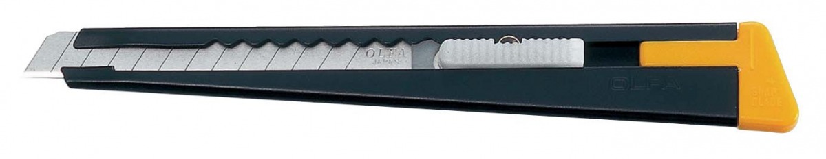 Cúter de bloqueo automático con mango metálico 180-BLACK OLF-180-BLACK | CUTTERS