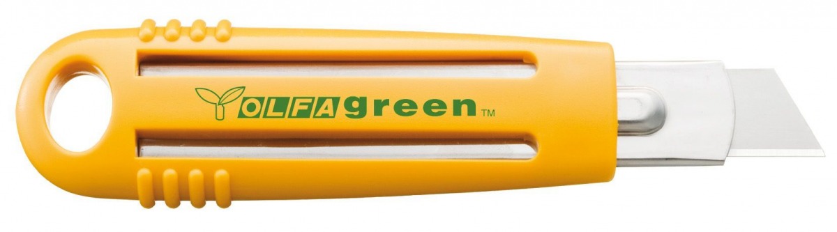 Cúter de seguridad de plástico reciclado SK-4/green OLF-SK-4/green | CUTTERS