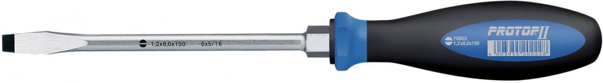 Destornillador de punta plana con hexágono PROTOP II WIT-70801 | DESTORNILLADORES