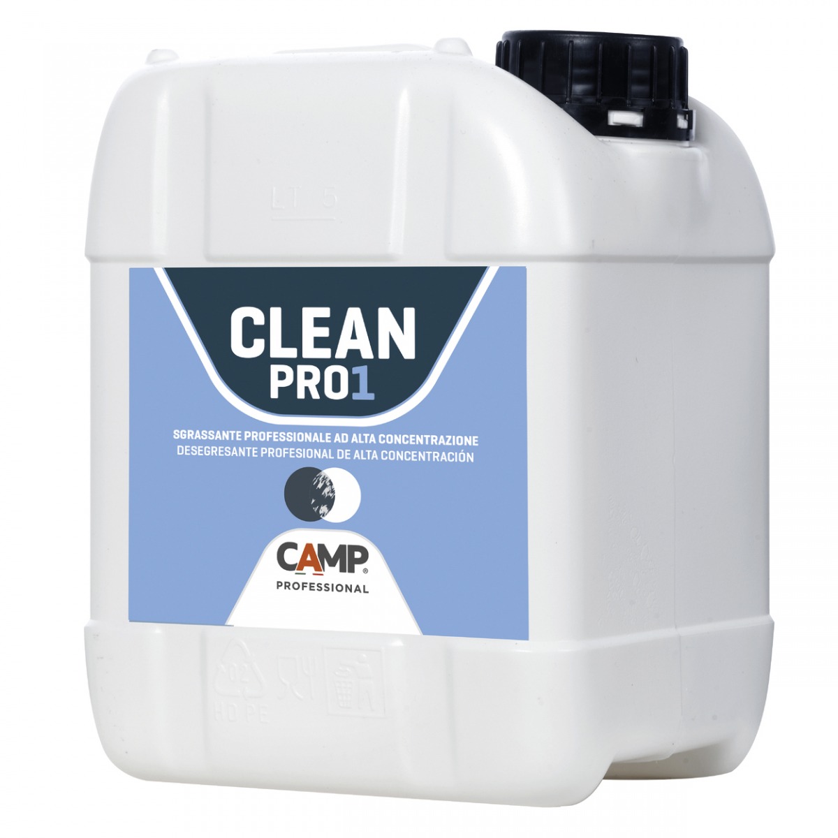 Detergente desengrasante profesional extra concentrado CLEAN PRO1 CAM-1047-005 | QUÍMICOS