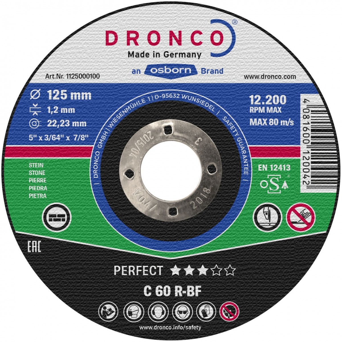 Disco de corte C 60/C 46 R Perfect Express DRO-C60R-115 | DISCOS DE CORTE