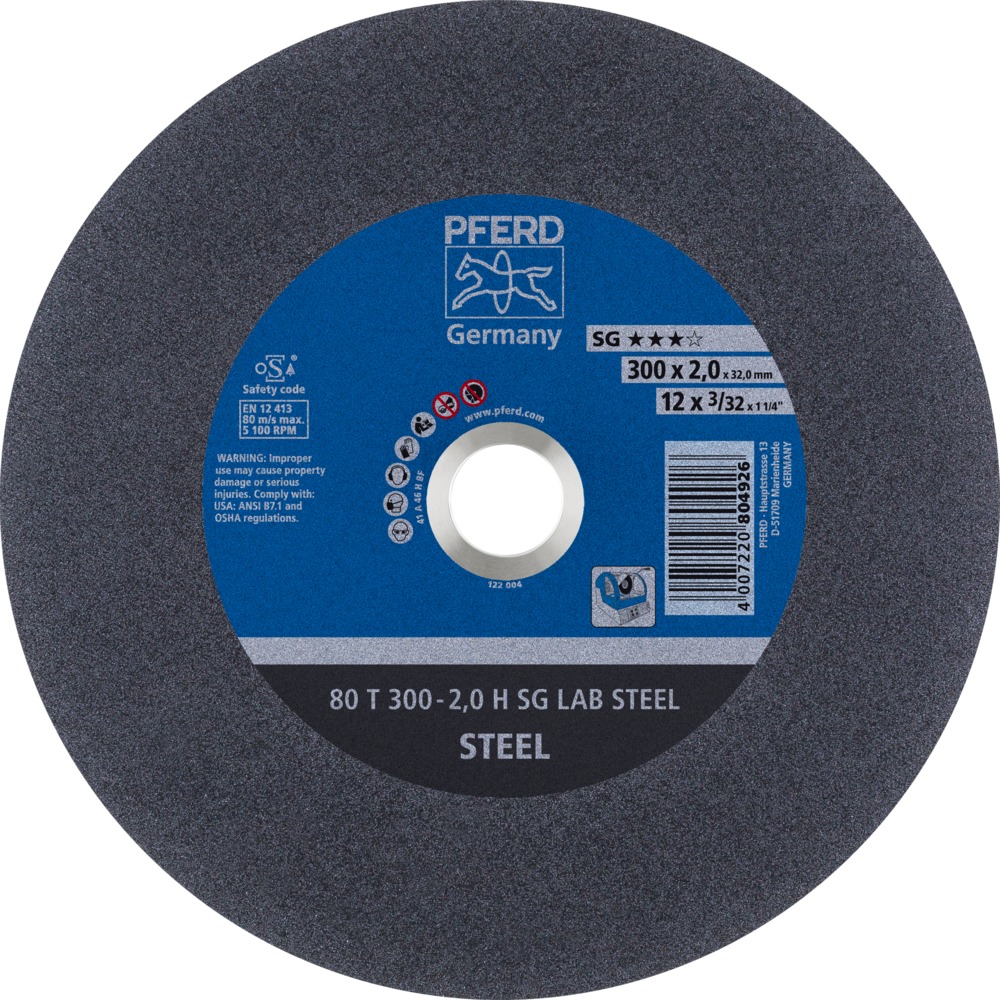 Discos de corte estacionario - Línea SG LAB STEEL (acero) PFE-66300010 | DISCOS DE CORTE