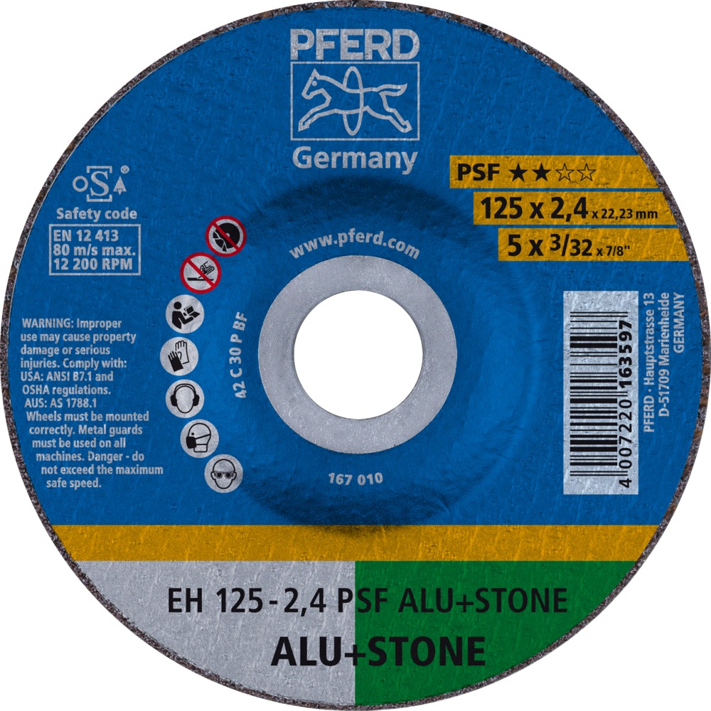 Discos de corte manual - Línea PSF ALU + STONE (alu+piedra) PFE-61818010 | DISCOS DE CORTE