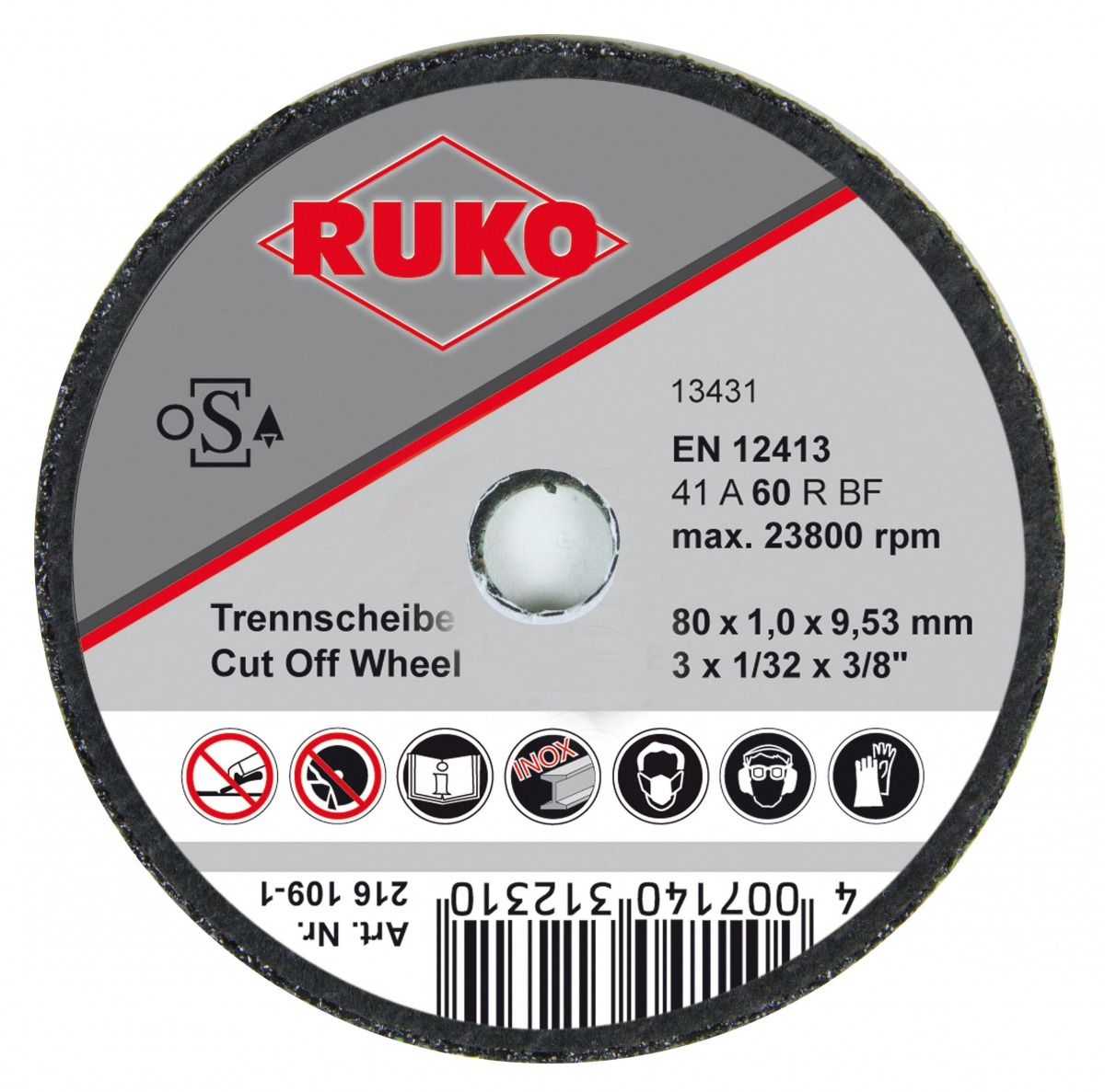 Discos de corte (Pack de 25 uds.) RUK-216107-2 | DISCOS DE CORTE