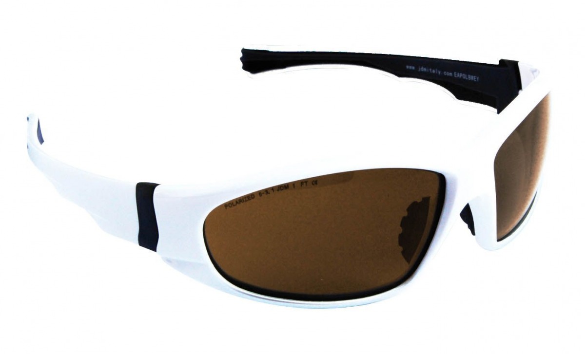 Gafas de seguridad polarizadas marrones con montura blanca EAGLE EAG-EAPOLBWEY | PROTECCIÓN VISUAL