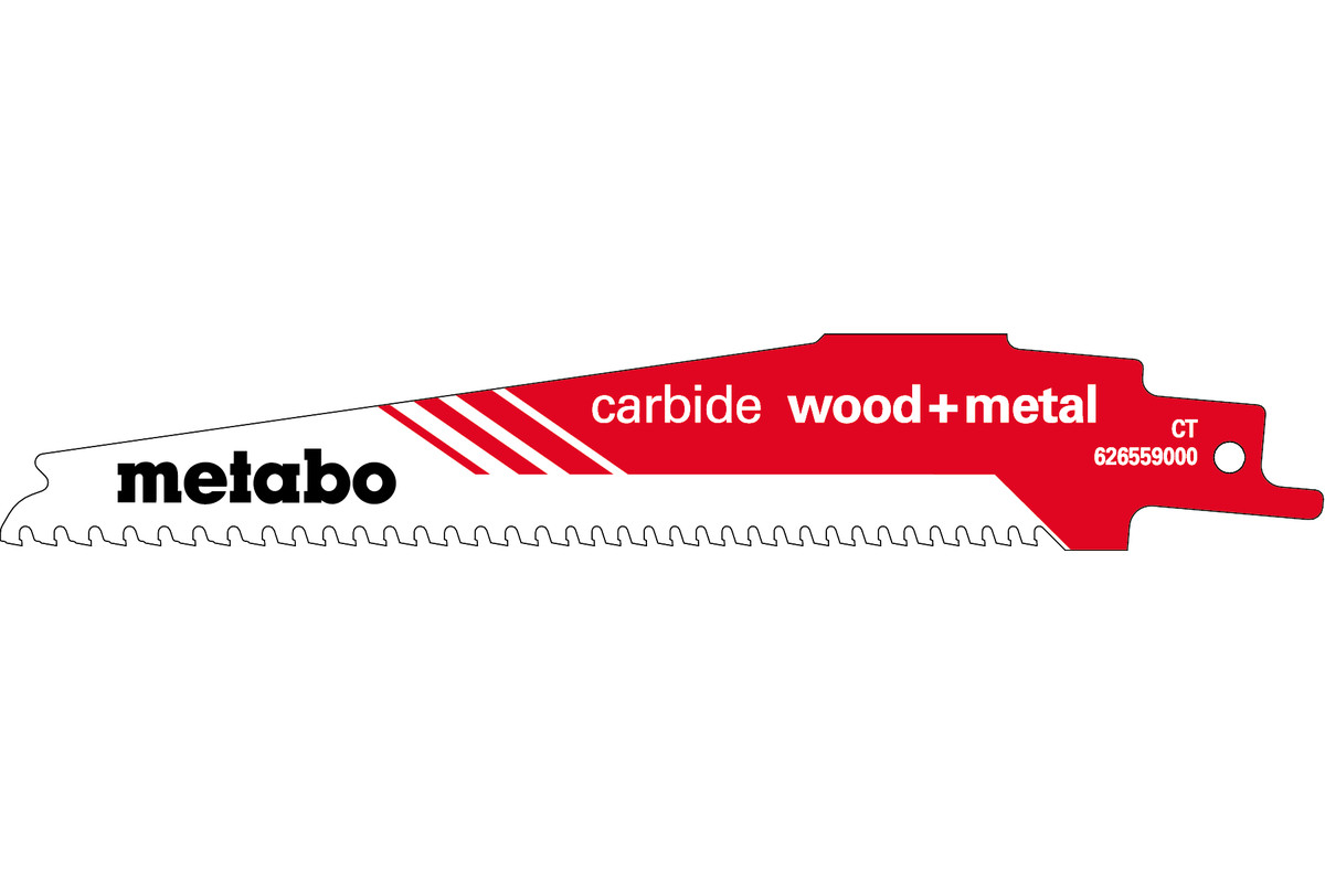 Hoja para sierras de sable \"carbide wood + metal\" 150 x 1,25 mm (626559000) MET-626559000 | HOJAS DE SIERRA